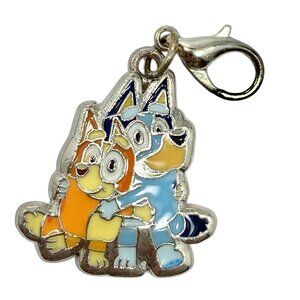 Bluey Bingo Dog Hugging Clip On Charm Zipper Pull Bag Purse Ludo Studios Enamel